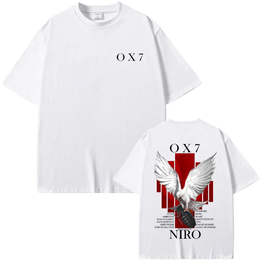 Rapper Niro OX7 Album Graphic T-Shirt | Vintage Hip Hop Streetwear Tee