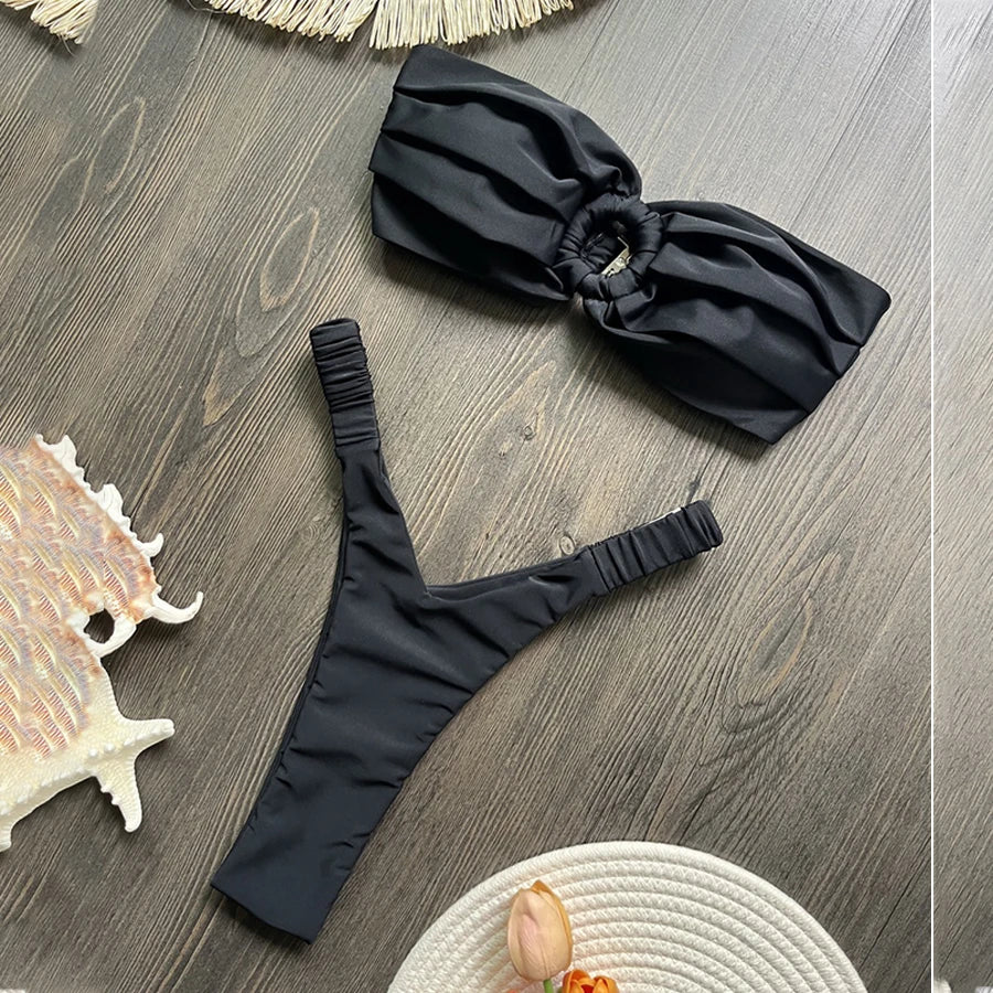 Sexy Bandeau Brazilian Swimsuit for Women