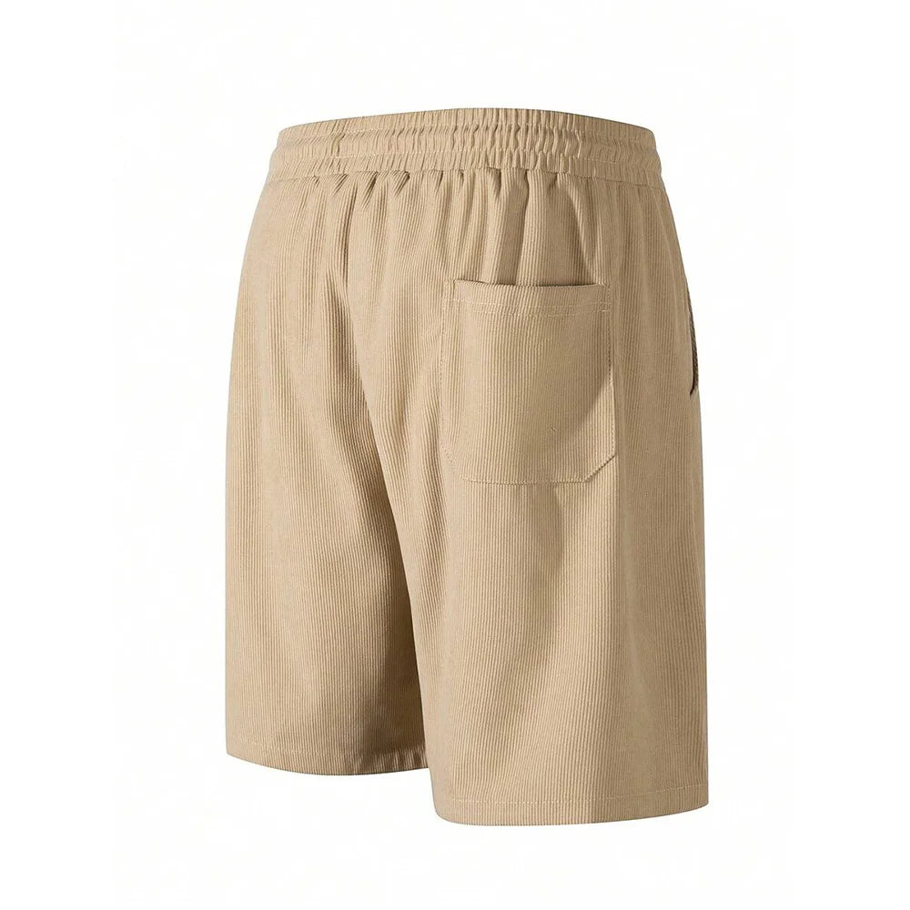 Summer Men Corduroy Sweatpants Casual Shorts Men&