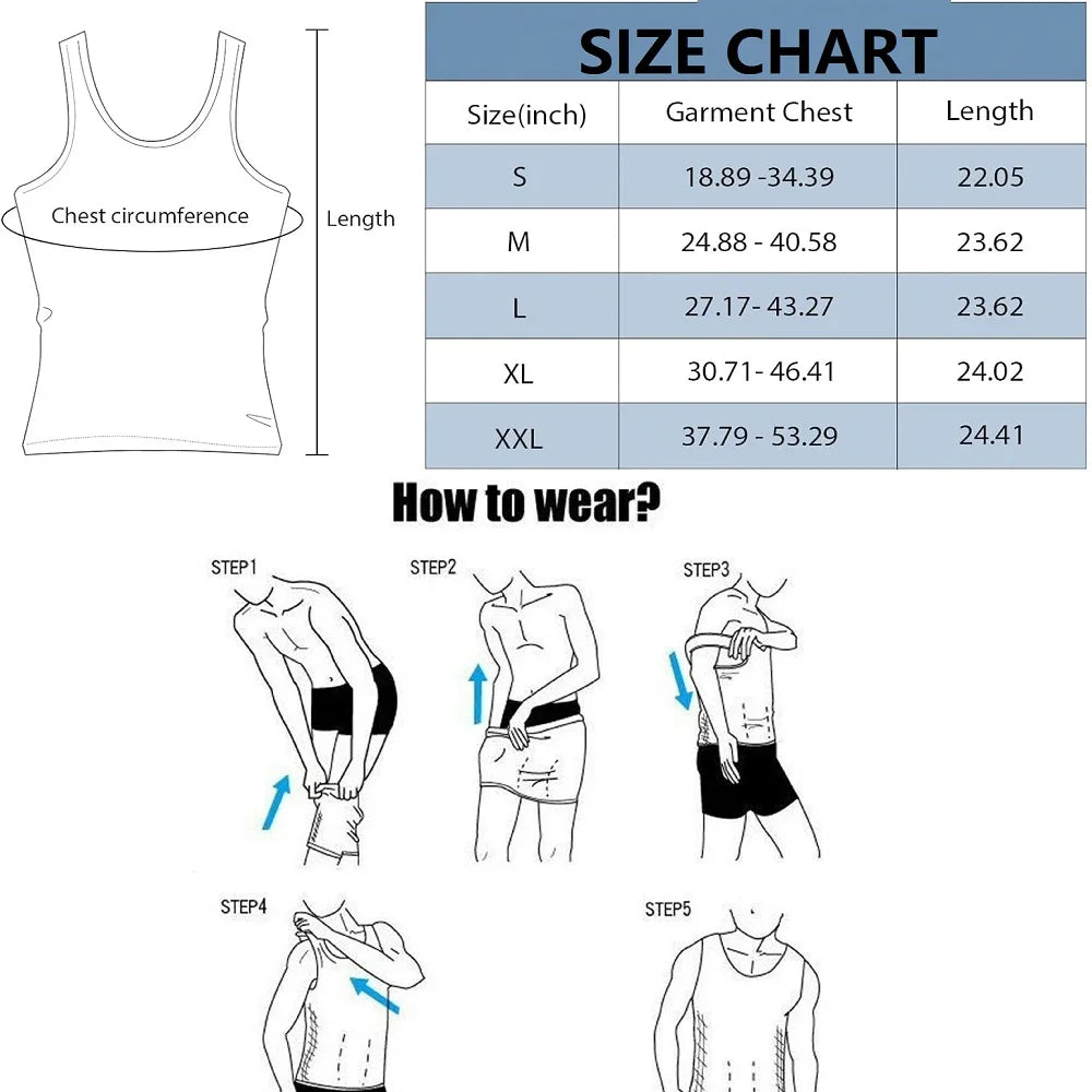 Men’s Compression Slimming Tank Top Vest