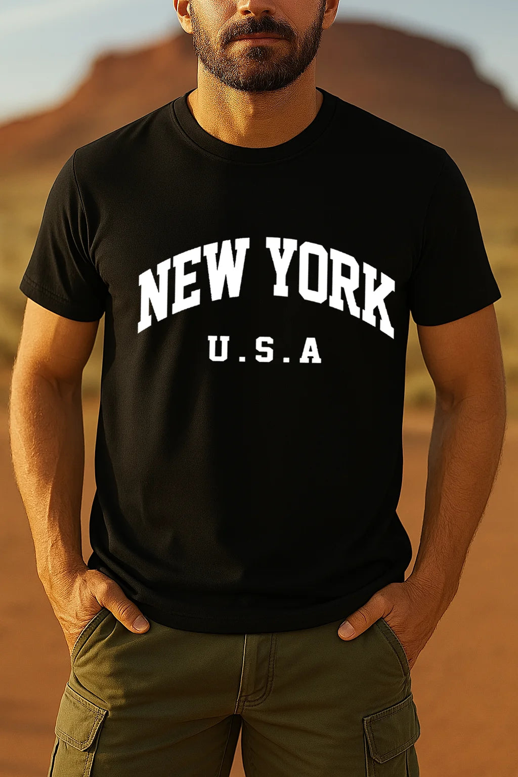 Men’s Urban Casual Letter Print T-Shirt – Short Sleeve Summer Tee