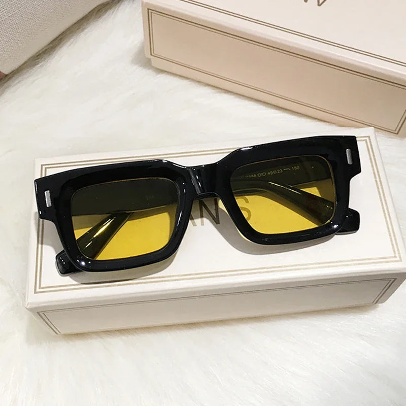 Brand Designer Square Sunglasses for Men and Women