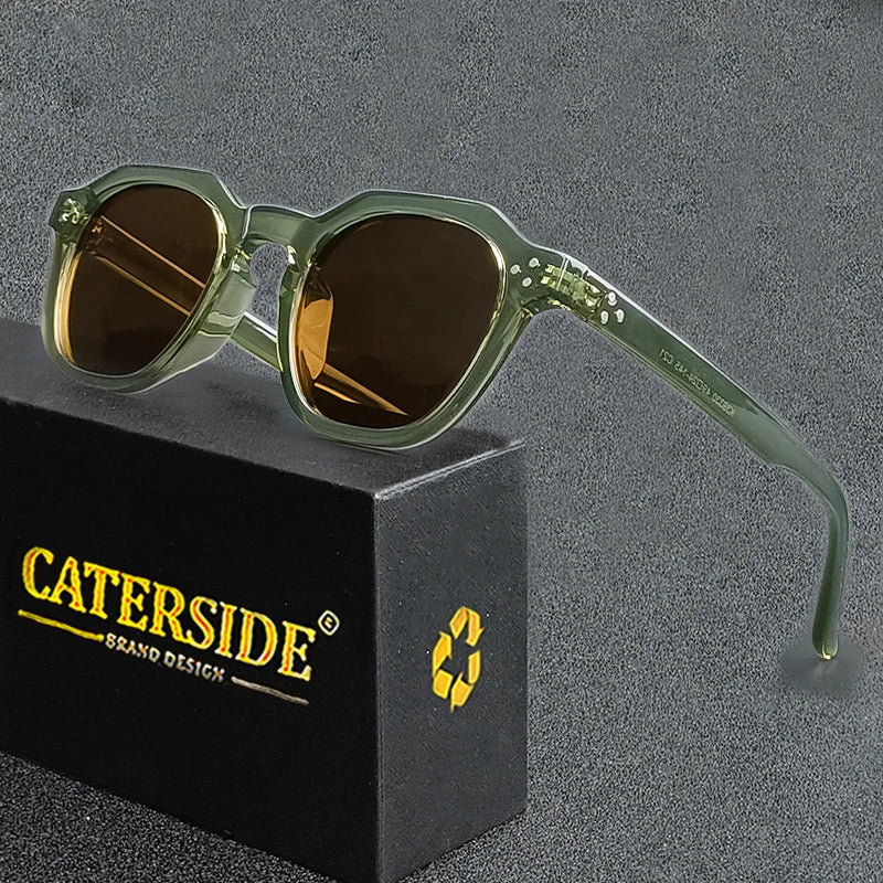 CATERSIDE Retro Polarized Sunglasses for Men & Women