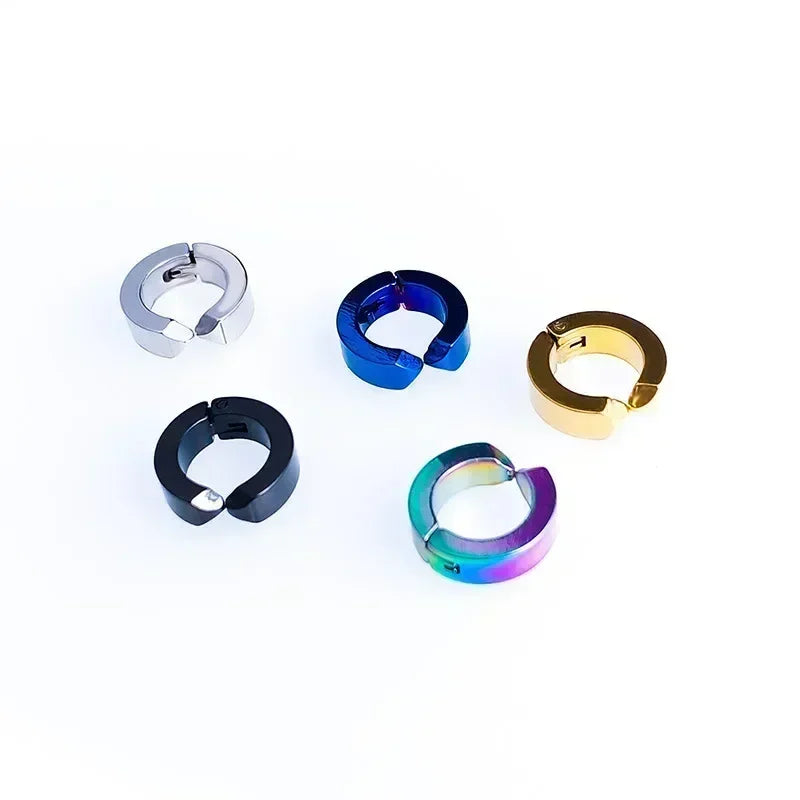 Round Stainless Steel Punk Ear Clip