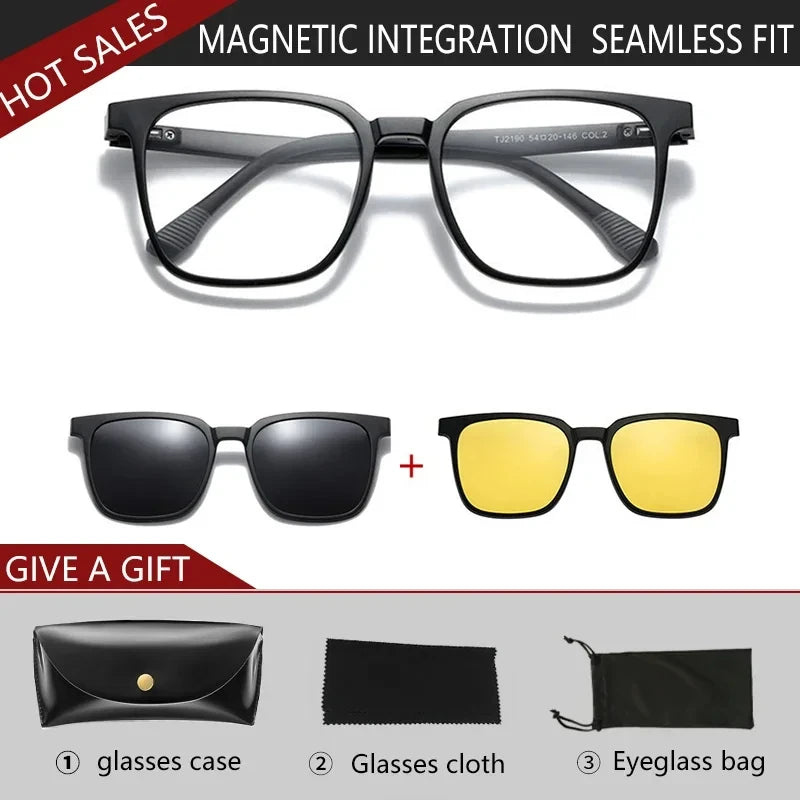 VICKY NEW IN Magnetic Clip-On Optical Myopia Glasses