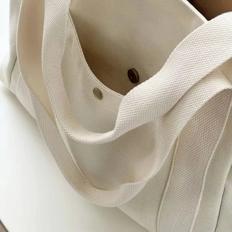Canvas Large Capacity Shoulder Tote Bag
