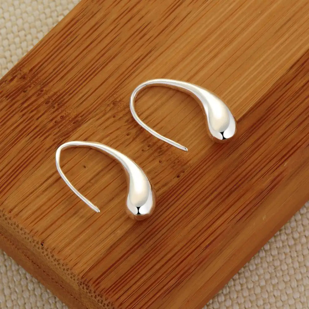 Sterling Silver Heart Stud Earrings for Women