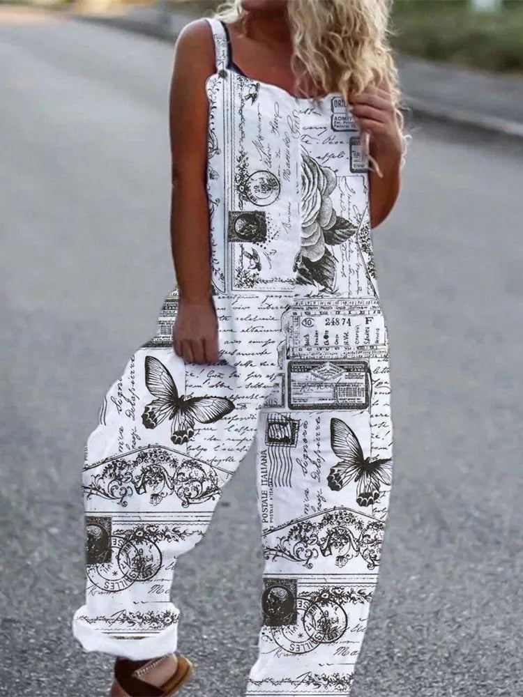 Elegant Vintage Floral Print Women&