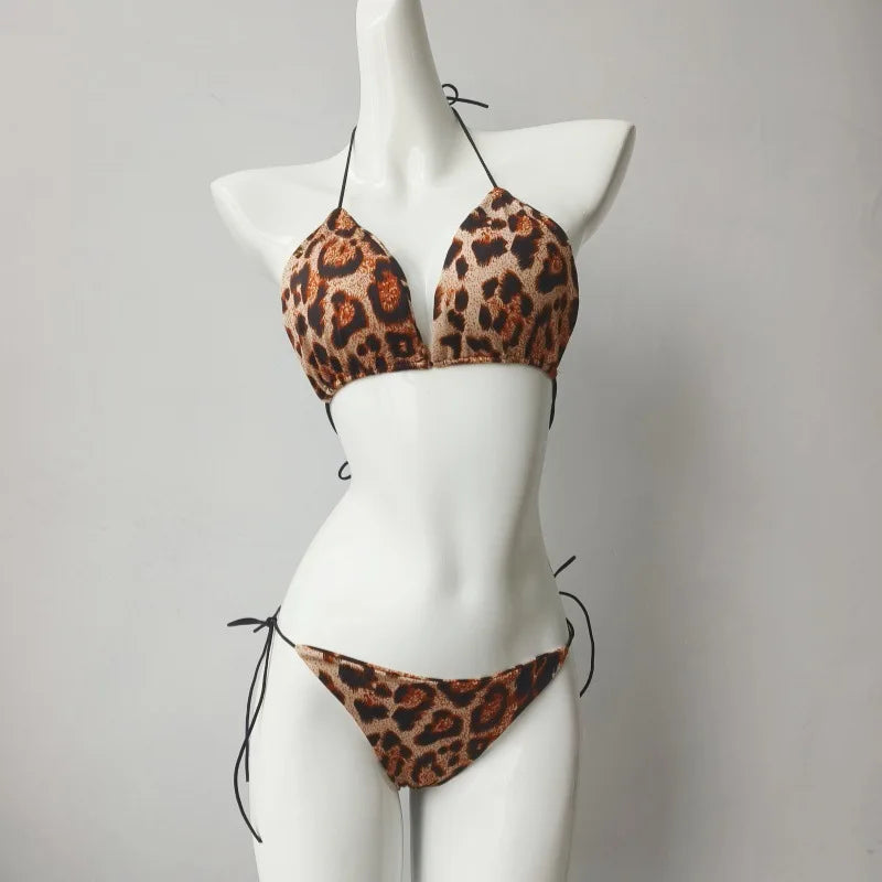 Summer Swimsuit Women’s Sexy Bikini Set with Padded Bra