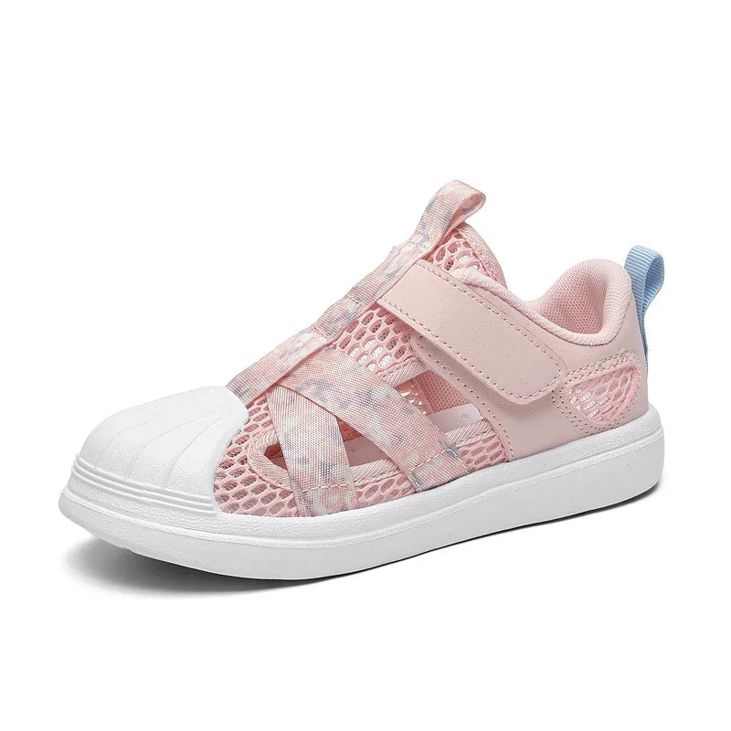 Girls Light Chunky Air Mesh Sneakers