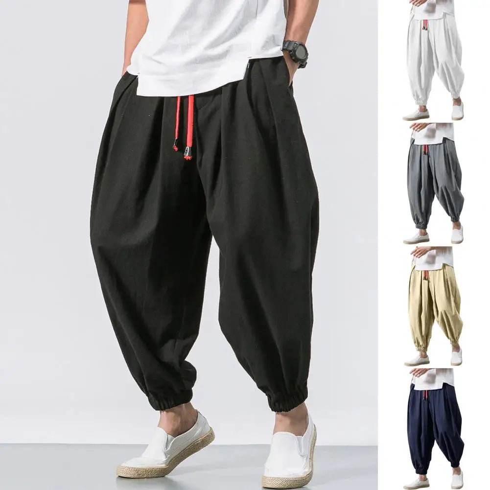 Men’s Baggy Casual Drawstring Harem Pants