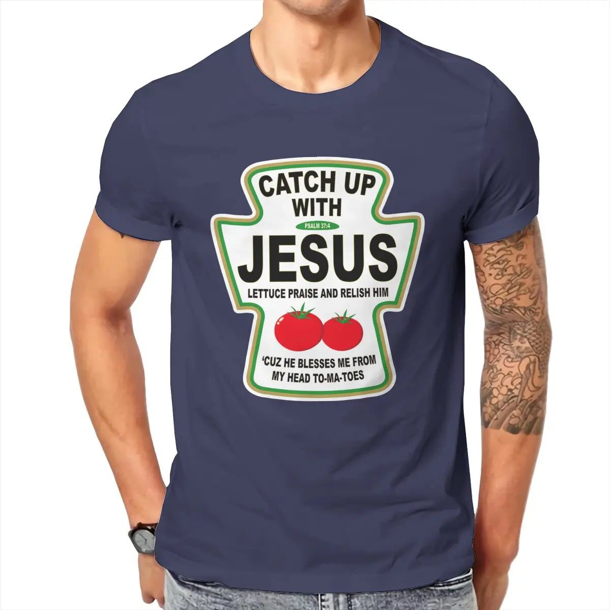 Christian Catch Up With Jesus Ketchup Men&