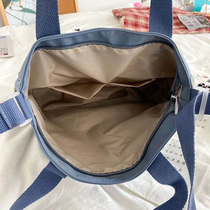 Waterproof Nylon Shoulder & Crossbody Tote for Women