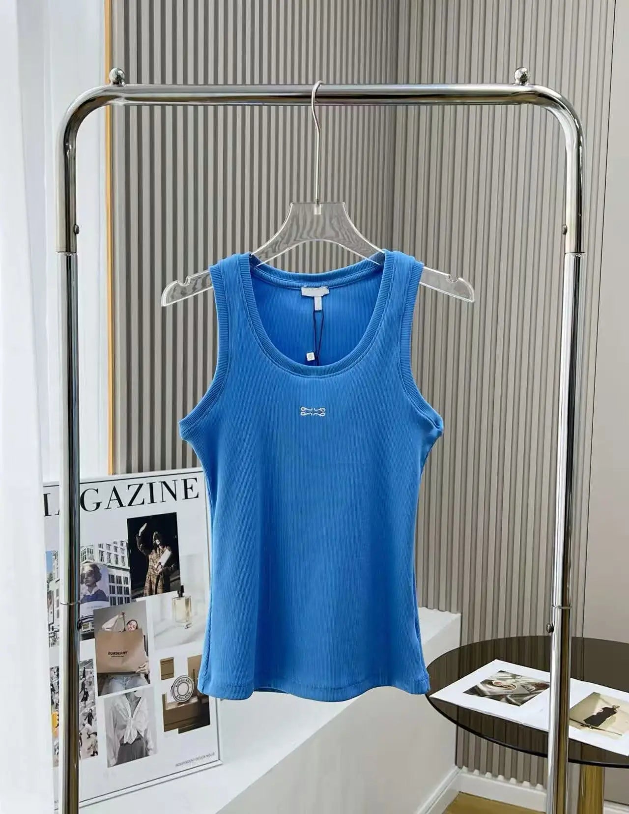 2026 Europe America Top hot tees Women Vest Embroidery logo decoration four colors Cotton shirt Women Tops Summer Tank tops