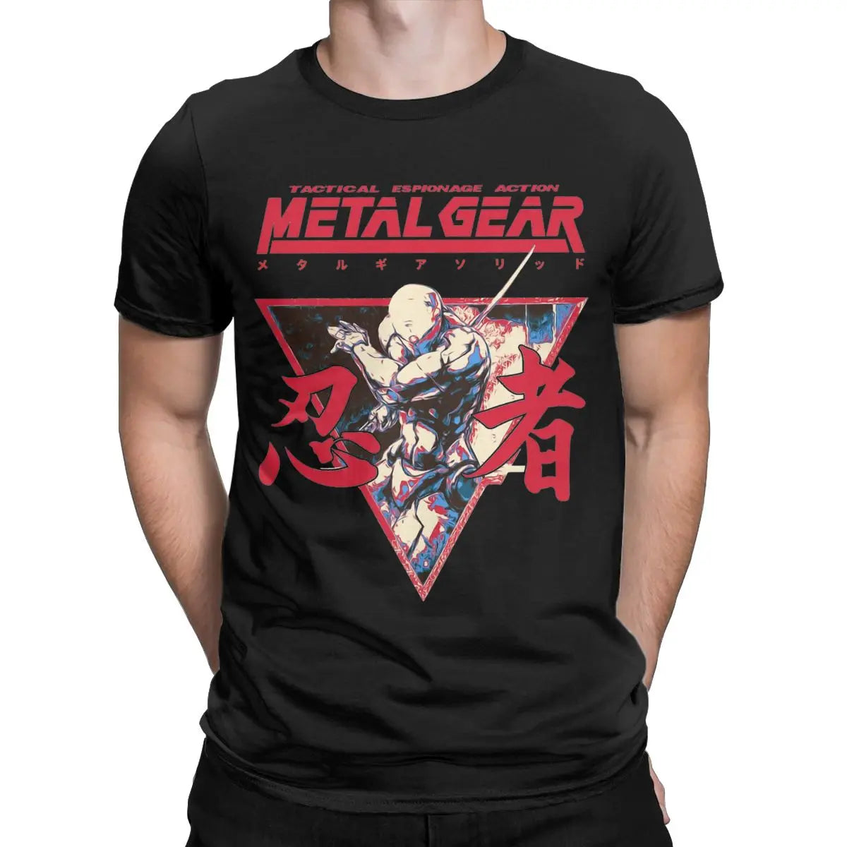 Metal Gear Solid 3 Snake & Raiden Graphic T-Shirt | Cotton Casual Game Tee