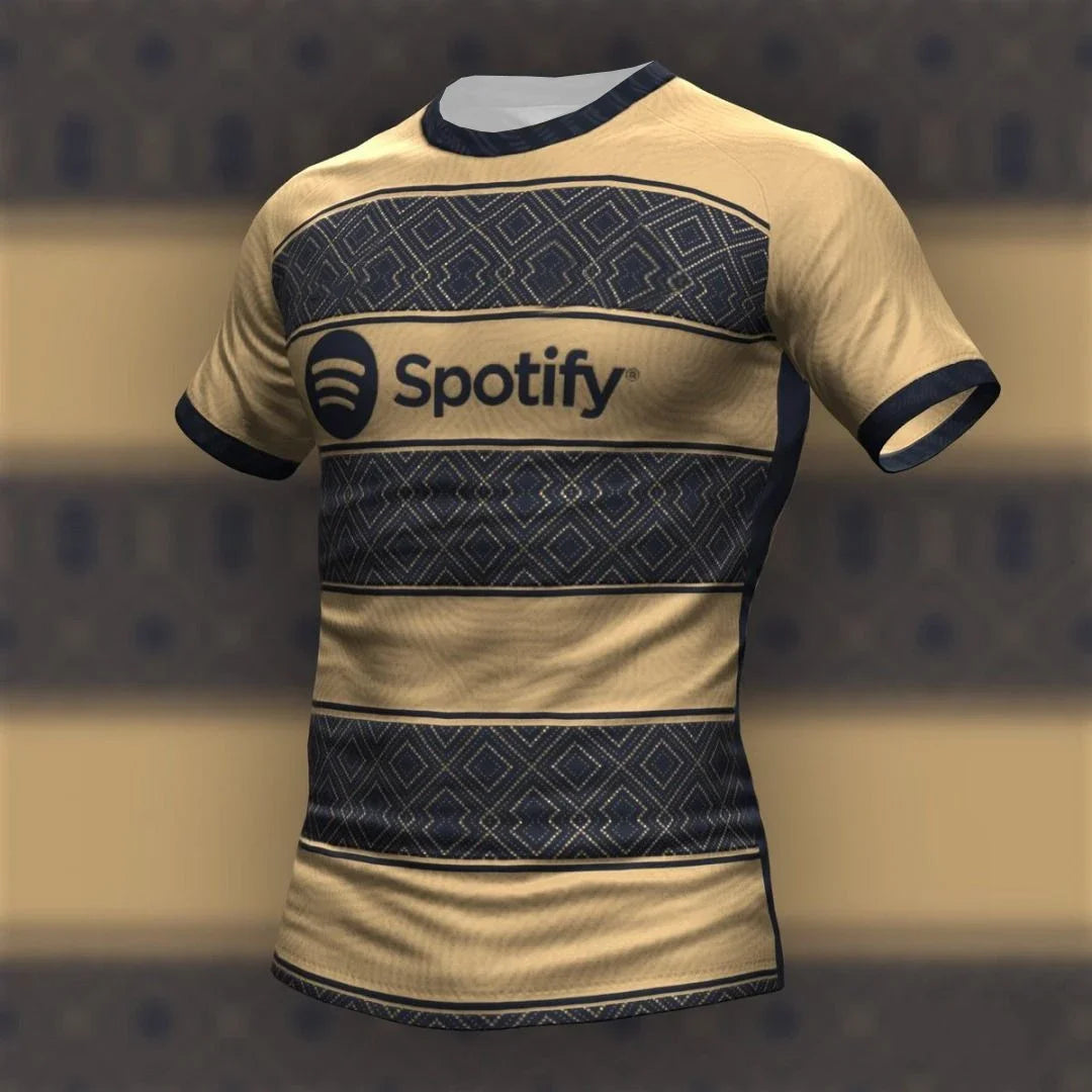 Barcelona Concept Football Jersey | Breathable Quick-Dry Oversized T-Shirt for Men