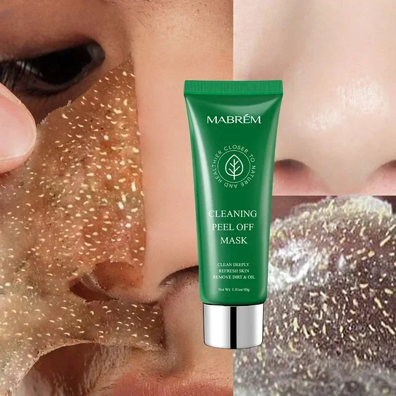 Bamboo Charcoal Nose Peel-Off Mask for Deep Cleansing & Acne Spot Treatment
