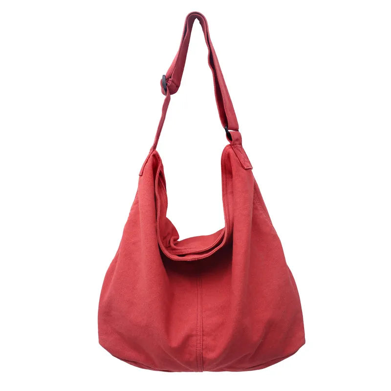 Women’s Canvas Large-Capacity Shoulder & Crossbody Bag