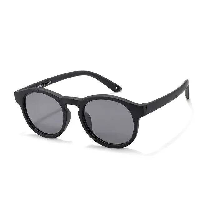 Baby’s First Sunglasses with Strap – Round Flexible Polarized UV400 Silicone Shades