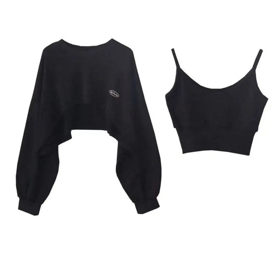New Women Solid Color O-neck Long Sleeve Hoodie Sweatshirt Fashion Ladies Streetwear Slouch Pullover Jumper Tops