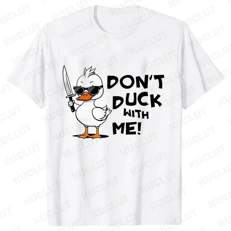 Duck With Knife Graphic T-Shirt | Men&