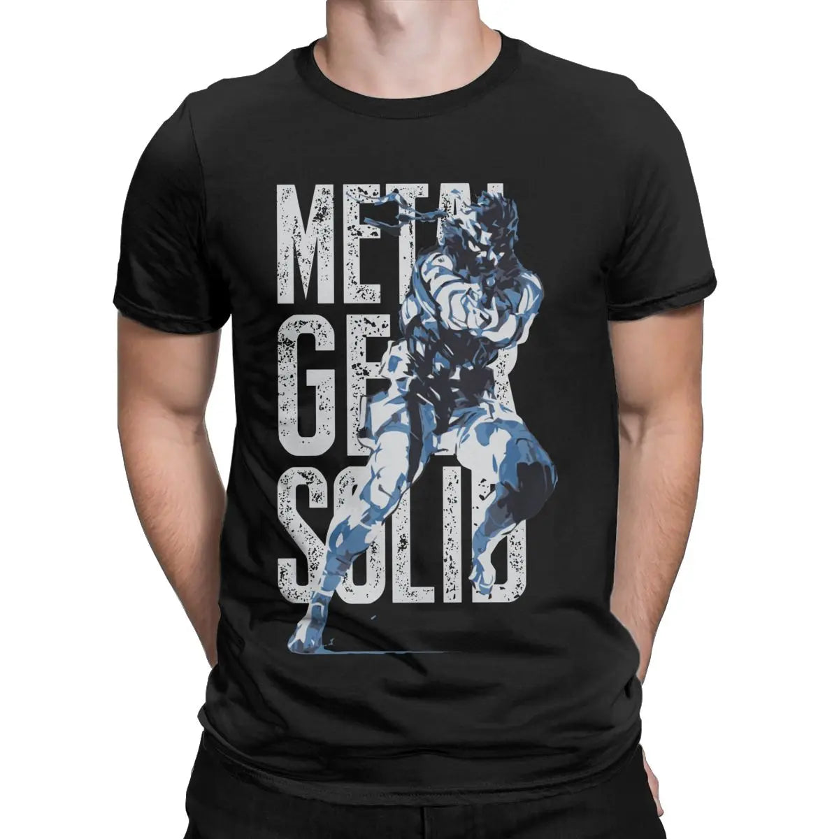 Metal Gear Solid 3 Snake & Raiden Graphic T-Shirt | Cotton Casual Game Tee