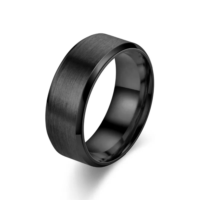 Classic 8mm Tungsten & Stainless Steel Wedding Band