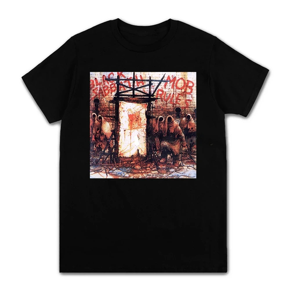 Black Metal Rock Band Graphic T-Shirt