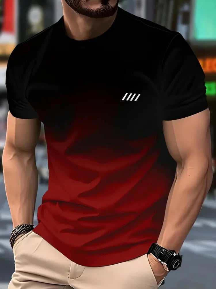 Simple Printed Oversized Men’s T-Shirt – Casual Summer Top