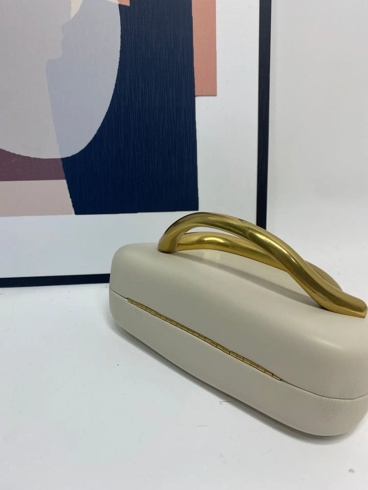 Women’s Gold Metal Clutch Evening Bag