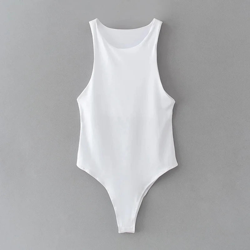 Summer Solid Sexy Bodycon Bodysuits for Women