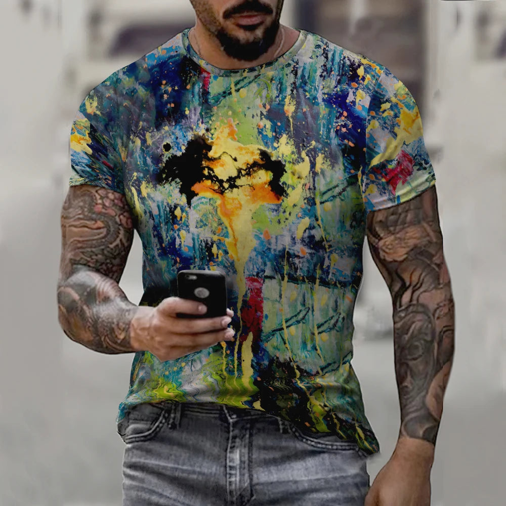 Unisex Graffiti 3D Print T-Shirt