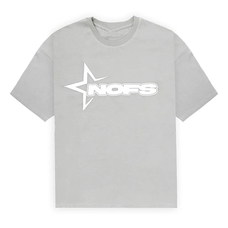 Men New Fashion Letter Graphics T-shirt Hip-hop Punk Summer Short Sleeve American Street Tops Shorts Set Y2K 2024 Men&