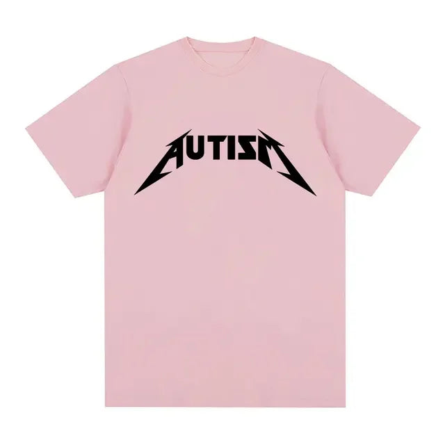 Autism Metal Rock Meme T-Shirt | Oversized Hip Hop Streetwear Unisex Tee