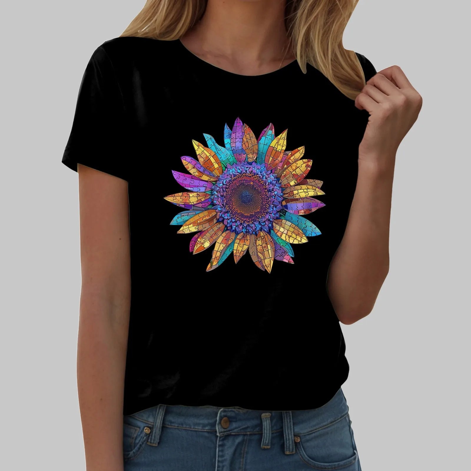 Sunflower Graphic T-Shirt for Women