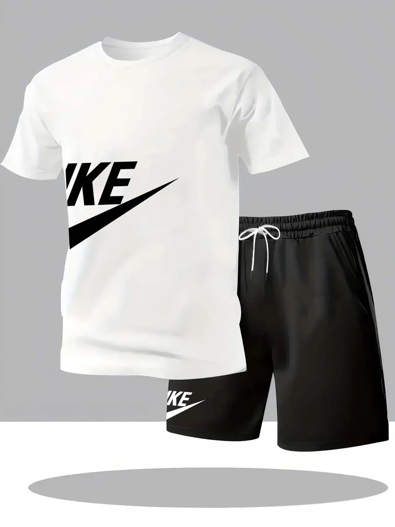 Summer fashion street short sleeved sports suit men&