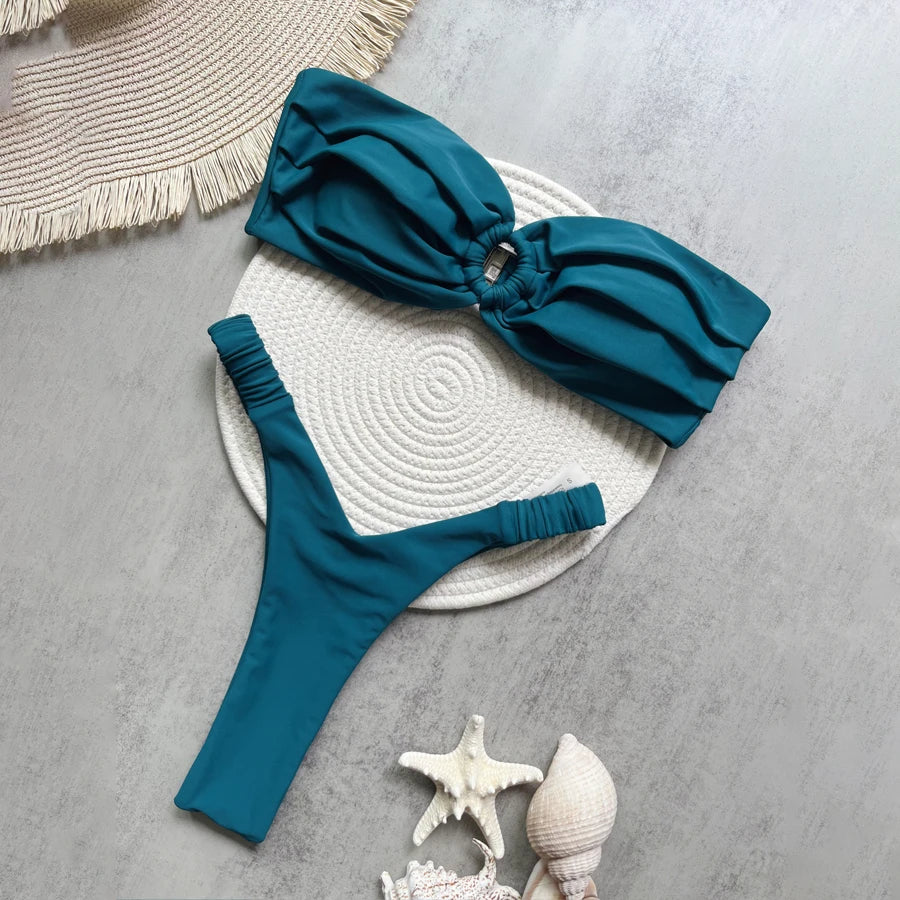 Sexy Bandeau Brazilian Swimsuit for Women