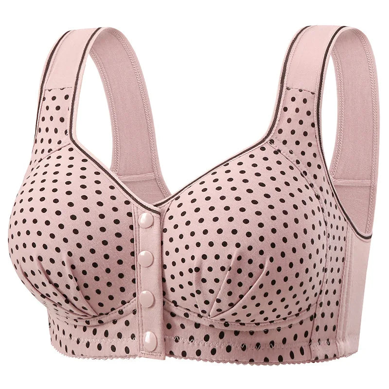 Women’s Large-Size Front Buckle Bras | Comfortable Wire-Free Everyday Support