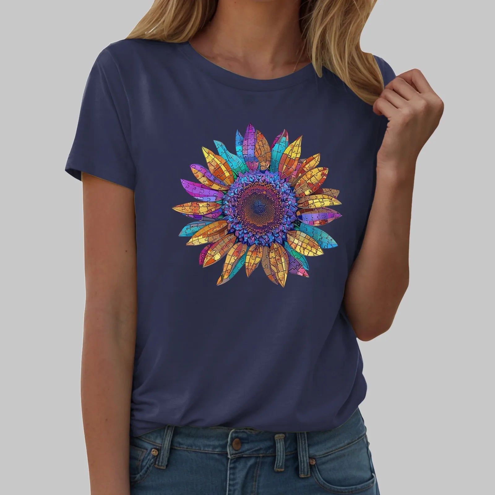 Sunflower Graphic T-Shirt for Women