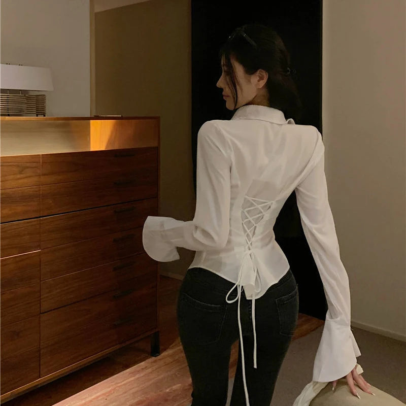 Gidyq Fashion Women’s Bandage Shirt