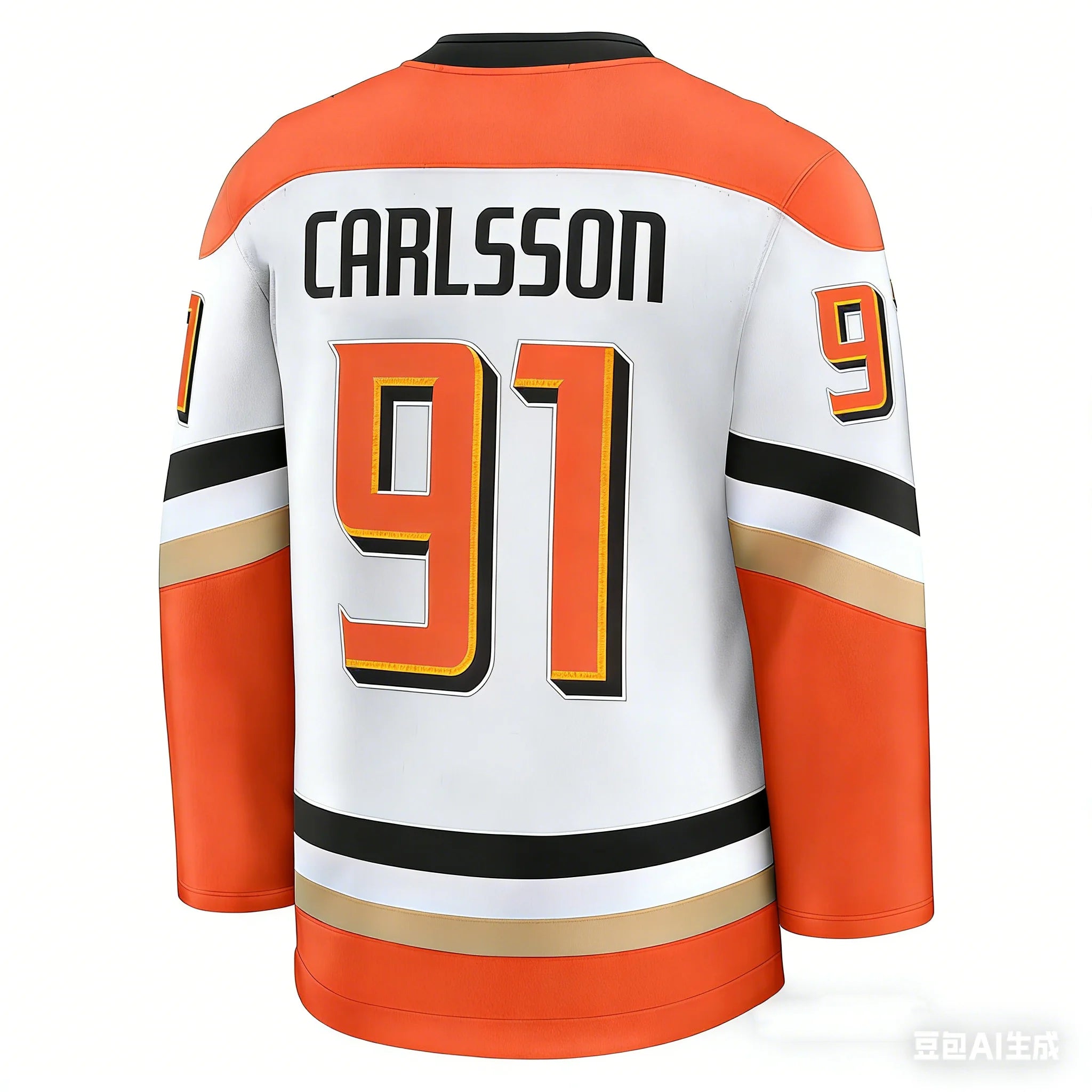 Ice Hockey Jersey | Duck Logo 3D HD Print Long-Sleeve Sports Shirt
