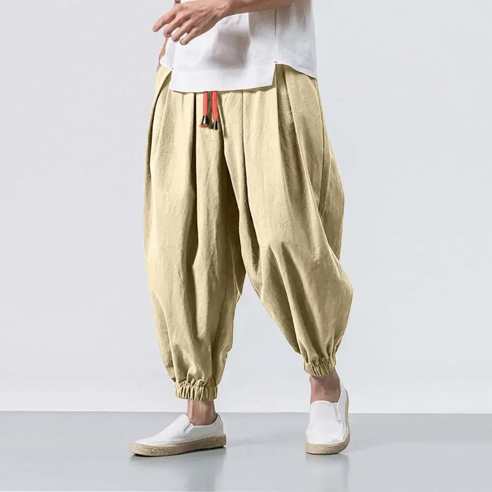 Men’s Baggy Casual Drawstring Harem Pants