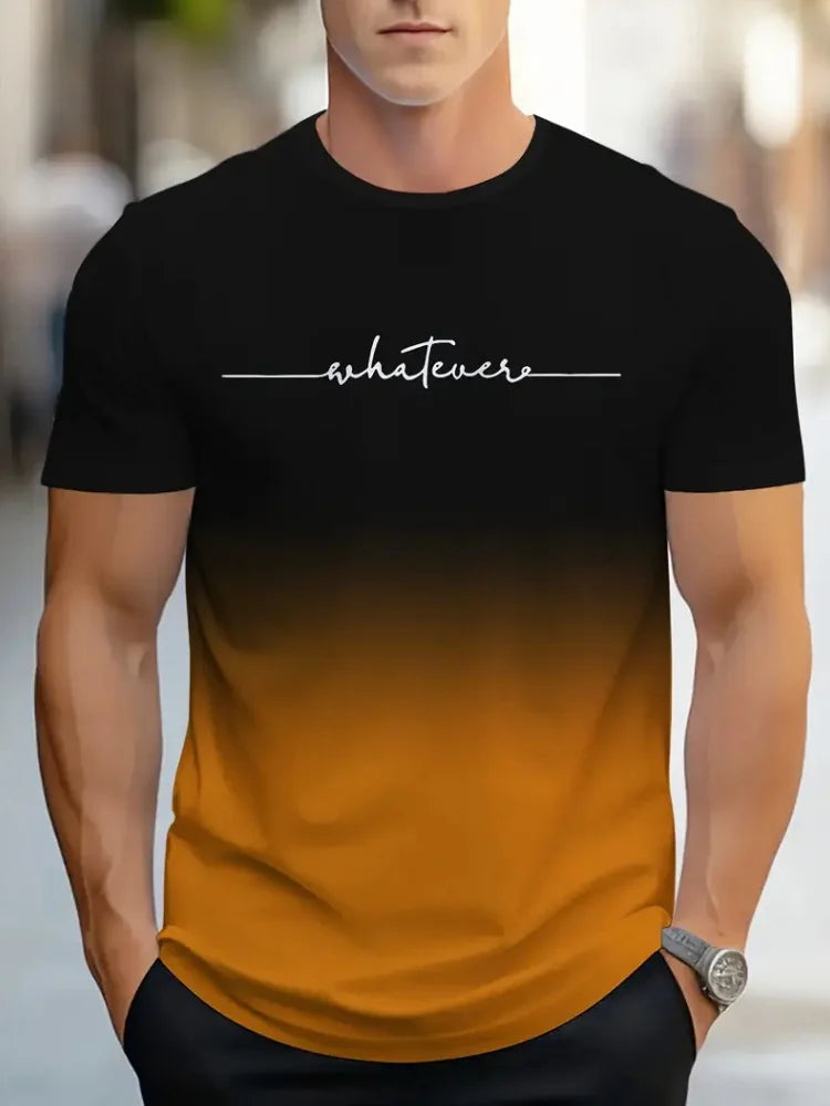 Simple Printed Oversized Men’s T-Shirt – Casual Summer Top
