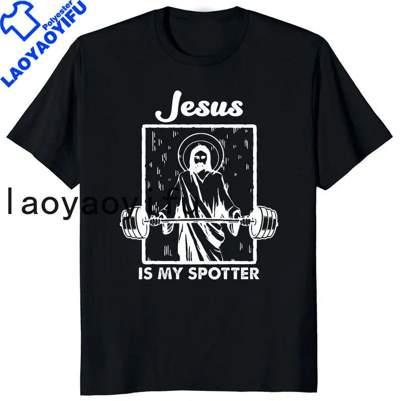 Retro Vintage Jesus Christ Gym T Shirts Men Pure Christian Faith Tee Top Short Sleeved Funny Printed Graphic Tshirt Gift