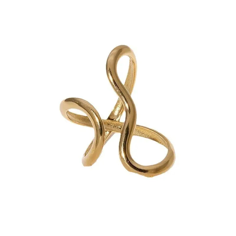 18K Gold PVD Plated Open Ring