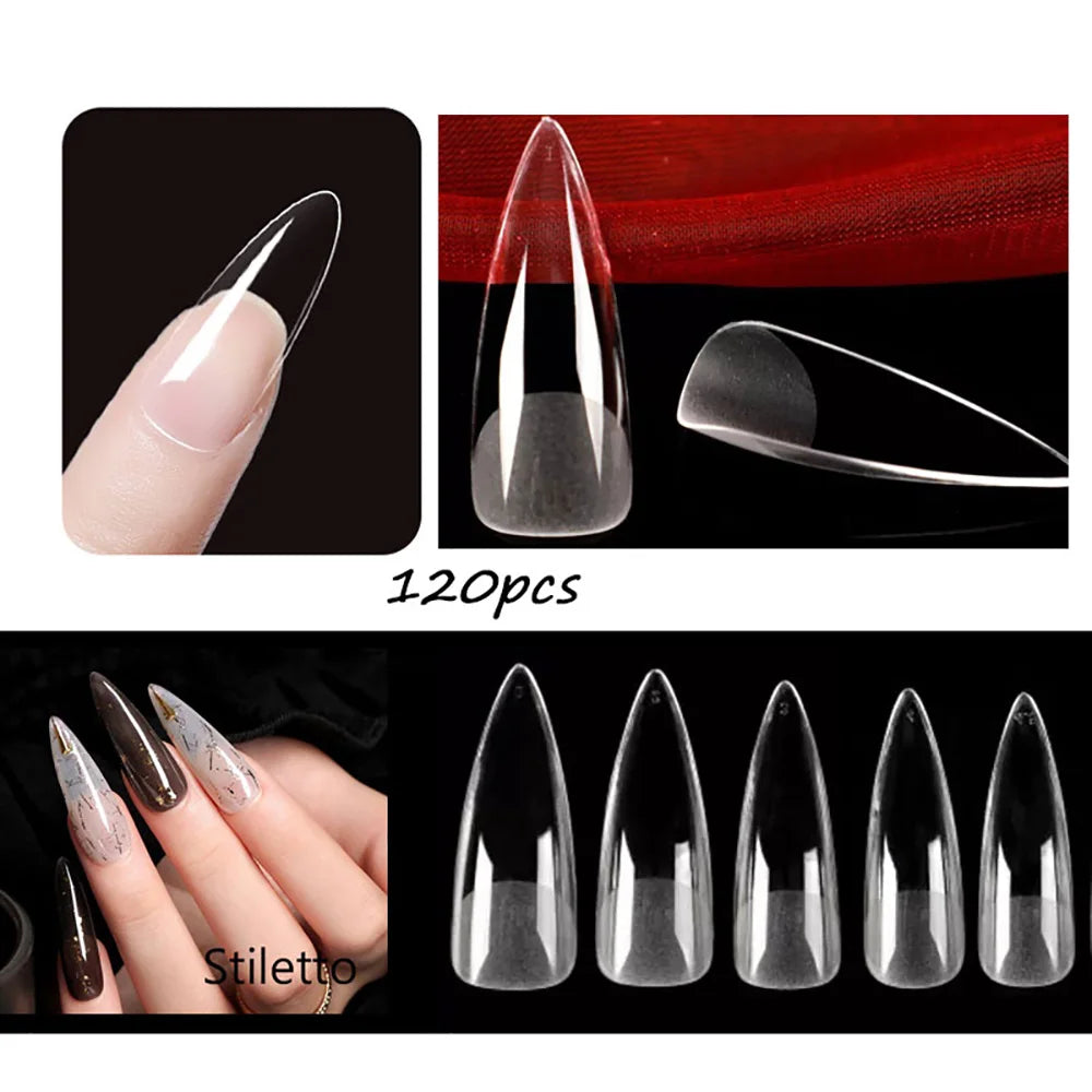 120pcs Matte Press On Nail Tips
