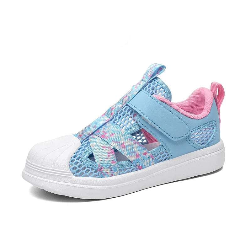 Girls Light Chunky Air Mesh Sneakers