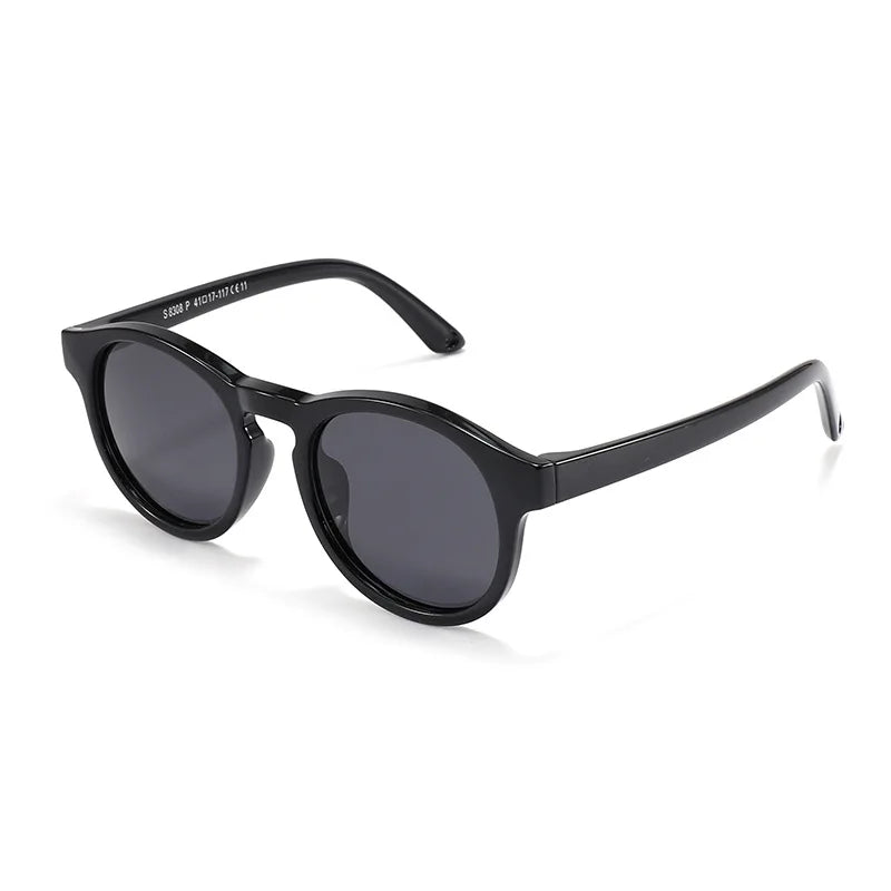 Baby’s First Sunglasses with Strap – Round Flexible Polarized UV400 Silicone Shades