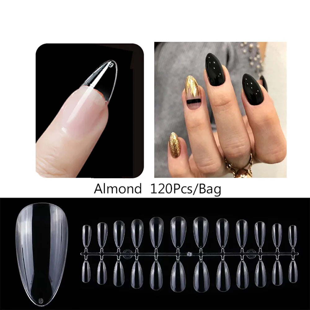 120pcs Matte Press On Nail Tips