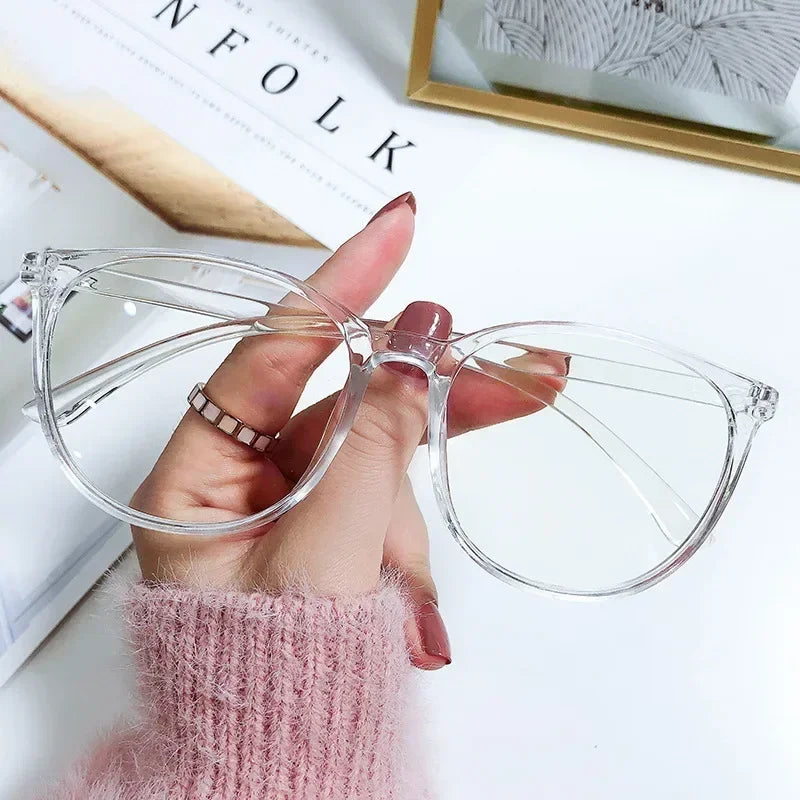 Anti-Blue Light Square Glasses – Unisex Transparent Frame Computer Spectacles